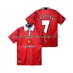 Manchester United Dres CANTONA 7 1996 1997 Retro Domácí Fotbalové Dresy pro Muže Krátký rukáv