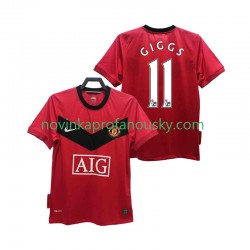 Manchester United Dres GIGGS 11 2009 Retro Domácí Fotbalové Dresy pro Muže 2010 Krátký rukáv