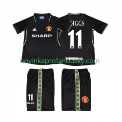 Manchester United Dres GIGGS 11 Retro Alternativní Fotbalové Dresy pro Děti 1998 1999 Krátký rukáv