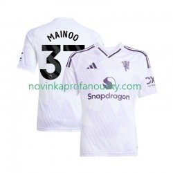 Manchester United Dres Kobbie Mainoo 37 Venkovní Fotbalové Dresy pro Muže 2025-2026 Krátký rukáv