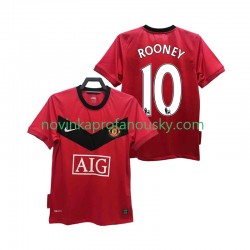 Manchester United Dres ROONEY 10 2009 Retro Domácí Fotbalové Dresy pro Muže 2010 Krátký rukáv
