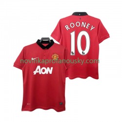 Manchester United Dres ROONEY 10 2013 2014 Retro Domácí Fotbalové Dresy pro Muže Krátký rukáv