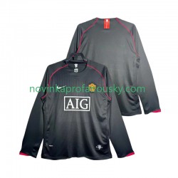 Manchester United Dres 2007 Retro Venkovní Fotbalové Dresy pro Muže 2008 Dlouhý rukáv