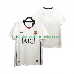 Manchester United Dres Premier League 2009 Retro Venkovní Fotbalové Dresy pro Muže 2008 Krátký rukáv