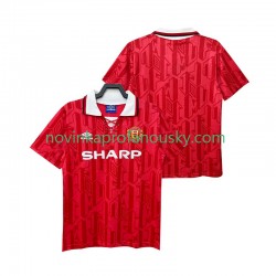 Manchester United Dres 1992 Retro Domácí Fotbalové Dresy pro Muže 1994 Krátký rukáv
