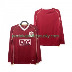Manchester United Dres 2007 Retro Domácí Fotbalové Dresy pro Muže 2006 Dlouhý rukáv
