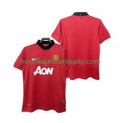 Manchester United Dres 2013 2014 Retro Domácí Fotbalové Dresy pro Muže Krátký rukáv