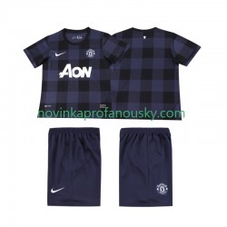 Manchester United Dres 2013 2014 Retro Venkovní Fotbalové Dresy pro Děti Krátký rukáv