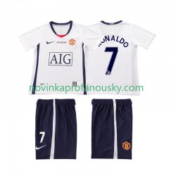 Manchester United Dres Ronaldo 7 Champions League 2009 Retro Venkovní Fotbalové Dresy pro Děti 2008 Krátký rukáv