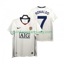 Manchester United Dres Ronaldo 7 Premier League 2009 Retro Venkovní Fotbalové Dresy pro Muže 2008 Krátký rukáv