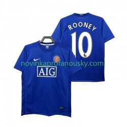 Manchester United Dres Rooney 10 2009 Retro Alternativní Fotbalové Dresy pro Muže 2008 Krátký rukáv