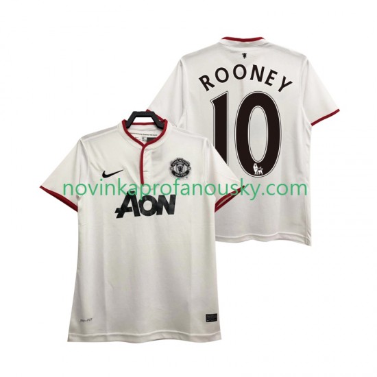 Manchester United Dres Rooney 10 2013 2014 Retro Alternativní Fotbalové Dresy pro Muže Krátký rukáv