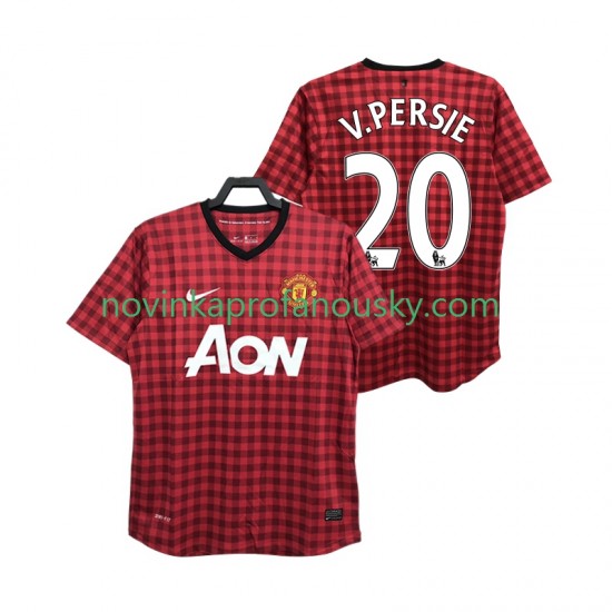 Manchester United Dres V PERSIE 20 2012 2013 Retro Domácí Fotbalové Dresy pro Muže Krátký rukáv