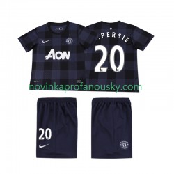 Manchester United Dres V PERSIE 20 2013 2014 Retro Venkovní Fotbalové Dresy pro Děti Krátký rukáv