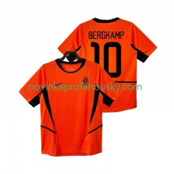 Nizozemsko Dres BERGKAMP 10 Retro Domácí Fotbalové Dresy pro Muže 2002 Krátký rukáv