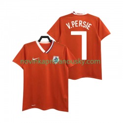 Nizozemsko Dres Robin van Persie 7 Retro Domácí Fotbalové Dresy pro Muže 2008 Krátký rukáv