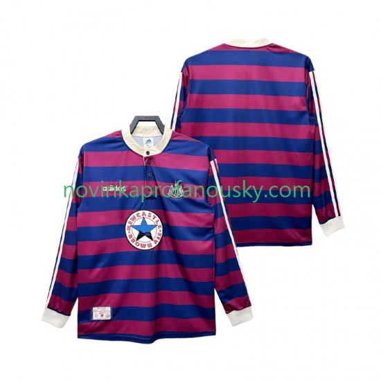 Newcastle United Dres 1995 1997 Retro Venkovní Fotbalové Dresy pro Muže Dlouhý rukáv