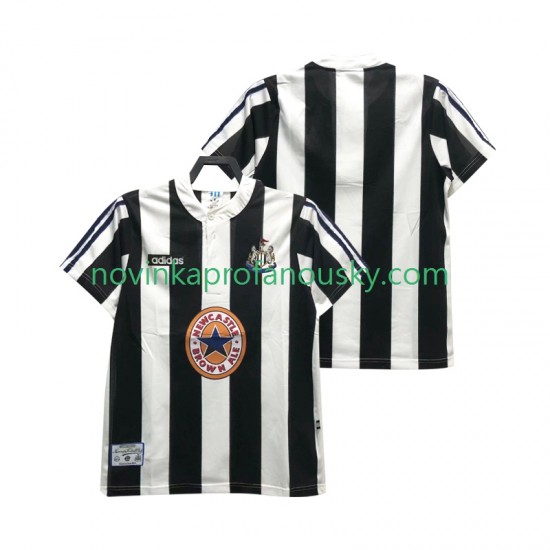 Newcastle United Dres 1995 1997 Retro Domácí Fotbalové Dresy pro Muže Krátký rukáv