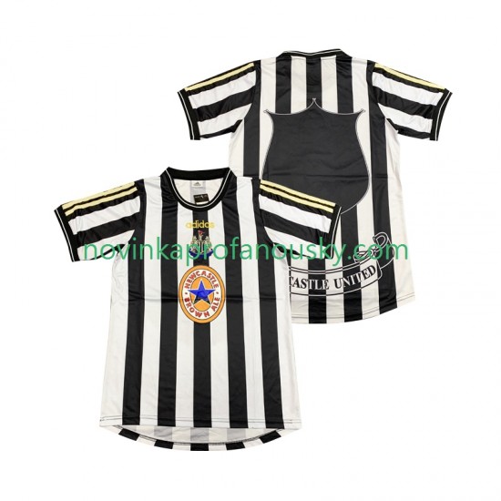 Newcastle United Dres 1997 Retro Domácí Fotbalové Dresy pro Muže 1999 Krátký rukáv