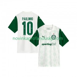 Palmeiras Dres Paulinho 10 Venkovní Fotbalové Dresy pro Muže 2025-2026 Krátký rukáv
