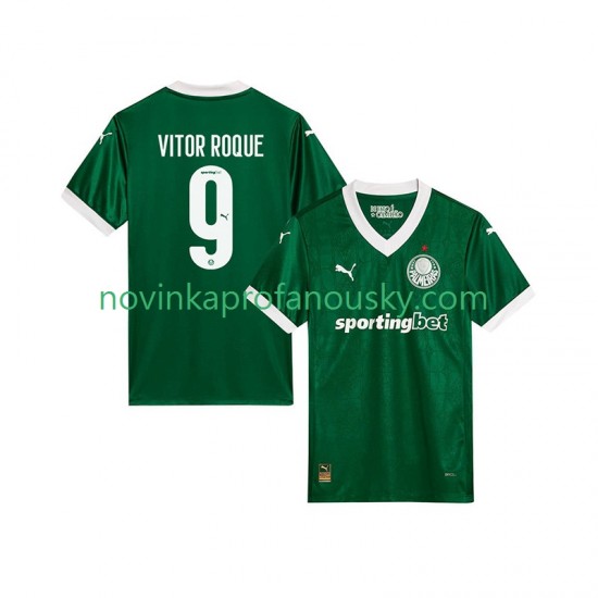 Palmeiras Dres Vitor Roque 9 Domácí Fotbalové Dresy pro Muže 2025-2026 Krátký rukáv
