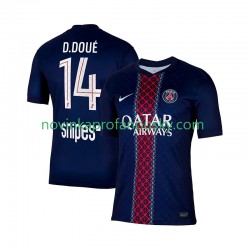 Paris Saint-Germain Dres Desire Doue 14 Domácí Fotbalové Dresy pro Muže 2025-2026 Krátký rukáv