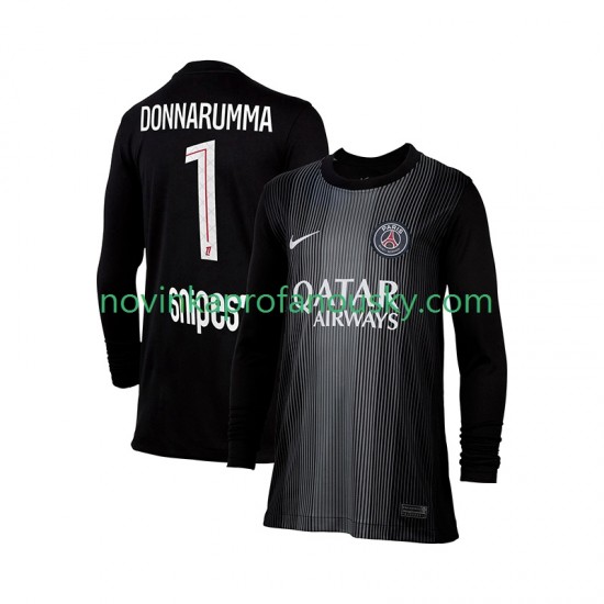 Paris Saint-Germain Dres Gianluigi Donnarumma 1 Brankářské Domácí Fotbalové Dresy pro Muže 2025-2026 Dlouhý rukáv