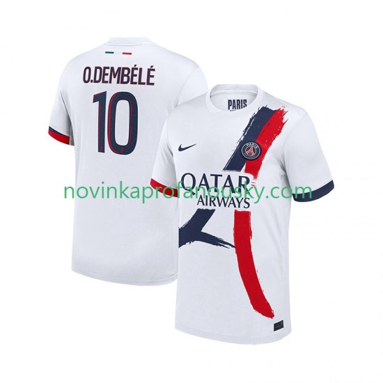 Paris Saint-Germain Dres Ousmane Dembele 10 Venkovní Fotbalové Dresy pro Muže 2025-2026 Krátký rukáv