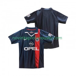 Paris Saint-Germain Dres 2001 Retro Domácí Fotbalové Dresy pro Muže 2002 Krátký rukáv