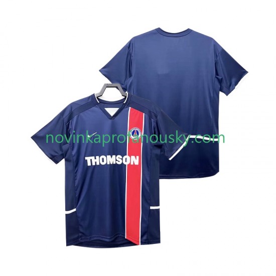 Paris Saint-Germain Dres 2003 Retro Domácí Fotbalové Dresy pro Muže 2002 Krátký rukáv
