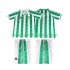 Real Betis Dres 1996 1997 Retro Domácí Fotbalové Dresy pro Děti Krátký rukáv
