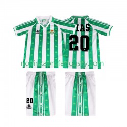 Real Betis Dres Tomas Olias 20 1996 1997 Retro Domácí Fotbalové Dresy pro Děti Krátký rukáv