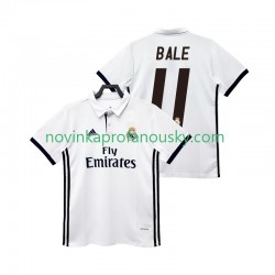 Real Madrid Dres BALE 11 2017 2018 Retro Domácí Fotbalové Dresy pro Muže Krátký rukáv