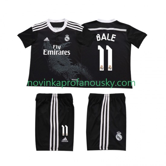 Real Madrid Dres Bale 11 2014 Retro Alternativní Fotbalové Dresy pro Děti Krátký rukáv