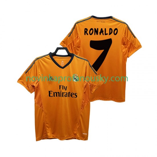 Real Madrid Dres CRISTIANO RONALDO 7 2013 2014 Retro Alternativní Fotbalové Dresy pro Muže Krátký rukáv