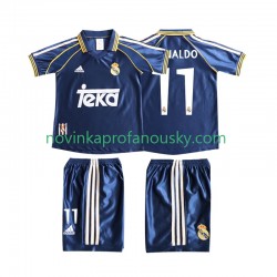 Real Madrid Dres Cristiano Ronaldo 11 Retro Alternativní Fotbalové Dresy pro Děti 1998 1999 Krátký rukáv