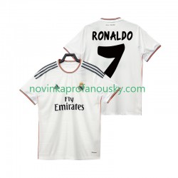 Real Madrid Dres Cristiano Ronaldo 7 2013 2014 Retro Domácí Fotbalové Dresy pro Muže Krátký rukáv