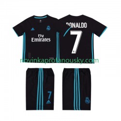 Real Madrid Dres Cristiano Ronaldo 7 2017 2018 Retro Venkovní Fotbalové Dresy pro Děti Krátký rukáv