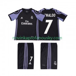 Real Madrid Dres Cristiano Ronaldo 7 2016 2017 Retro Alternativní Fotbalové Dresy pro Děti Krátký rukáv