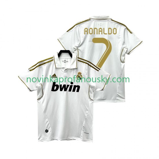 Real Madrid Dres Cristiano Ronaldo 7 2012 Retro Domácí Fotbalové Dresy pro Muže 2011 Krátký rukáv