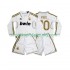 Real Madrid Dres FIGO 10 2012 Retro Domácí Fotbalové Dresy pro Děti 2011 Dlouhý rukáv