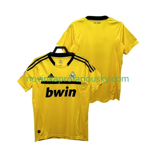 Real Madrid Dres 2012 Brankářské Retro Domácí Fotbalové Dresy pro Muže 2011 Krátký rukáv