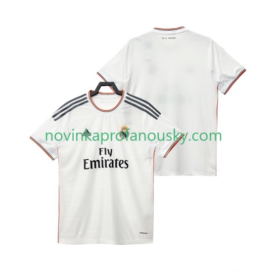 Real Madrid Dres 2013 2014 Retro Domácí Fotbalové Dresy pro Muže Krátký rukáv