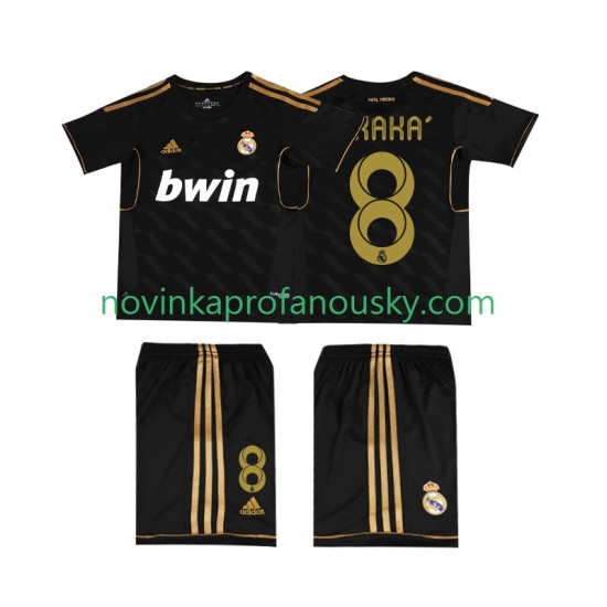 Real Madrid Dres KAKA 8 -2012 Retro Venkovní Fotbalové Dresy pro Děti 2011 Krátký rukáv