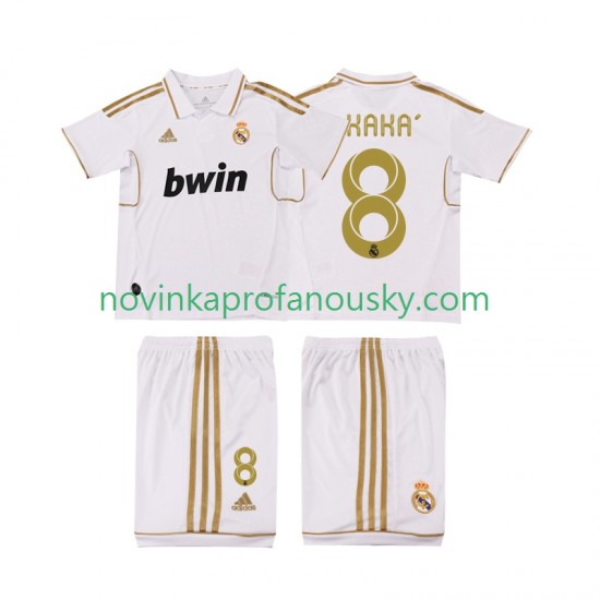 Real Madrid Dres KAKA 8 2012 Retro Domácí Fotbalové Dresy pro Děti 2011 Krátký rukáv