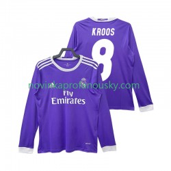 Real Madrid Dres KROOS 8 2016 2017 Retro Venkovní Fotbalové Dresy pro Muže Dlouhý rukáv