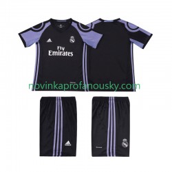 Real Madrid Dres 2016 2017 Retro Alternativní Fotbalové Dresy pro Děti Krátký rukáv
