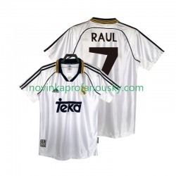 Real Madrid Dres RAUL 7 2000 Retro Domácí Fotbalové Dresy pro Muže 1998 Krátký rukáv