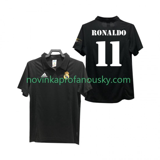 Real Madrid Dres RONALDO 11 2003 Retro Venkovní Fotbalové Dresy pro Muže 2002 Krátký rukáv