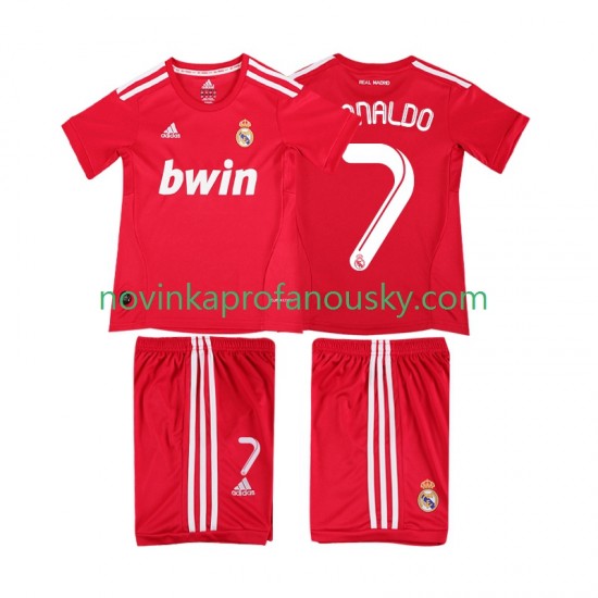 Real Madrid Dres RONALDO 7 2012 Retro Alternativní Fotbalové Dresy pro Děti 2011 Krátký rukáv